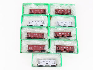 LOT of 9 HO Scale Bowser CIL Monon Railroad 2-Bay Covered Hoppers
