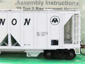 LOT of 9 HO Scale Bowser CIL Monon Railroad 2-Bay Covered Hoppers