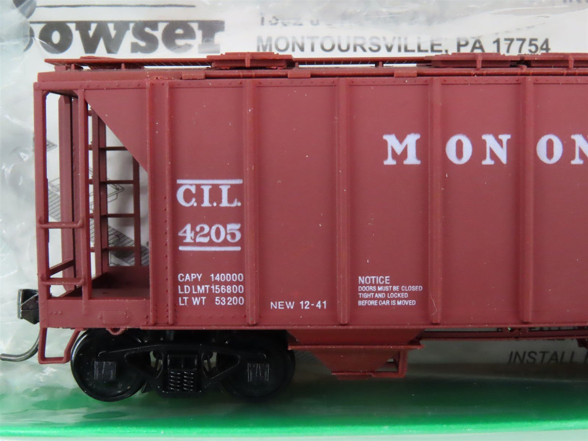 LOT of 9 HO Scale Bowser CIL Monon Railroad 2-Bay Covered Hoppers