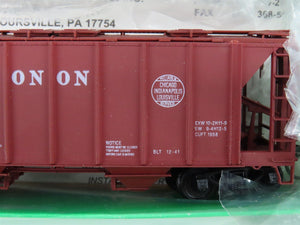 LOT of 9 HO Scale Bowser CIL Monon Railroad 2-Bay Covered Hoppers