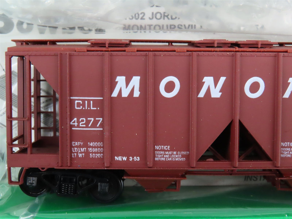 LOT of 9 HO Scale Bowser CIL Monon Railroad 2-Bay Covered Hoppers