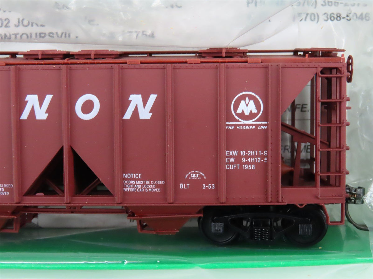 LOT of 9 HO Scale Bowser CIL Monon Railroad 2-Bay Covered Hoppers