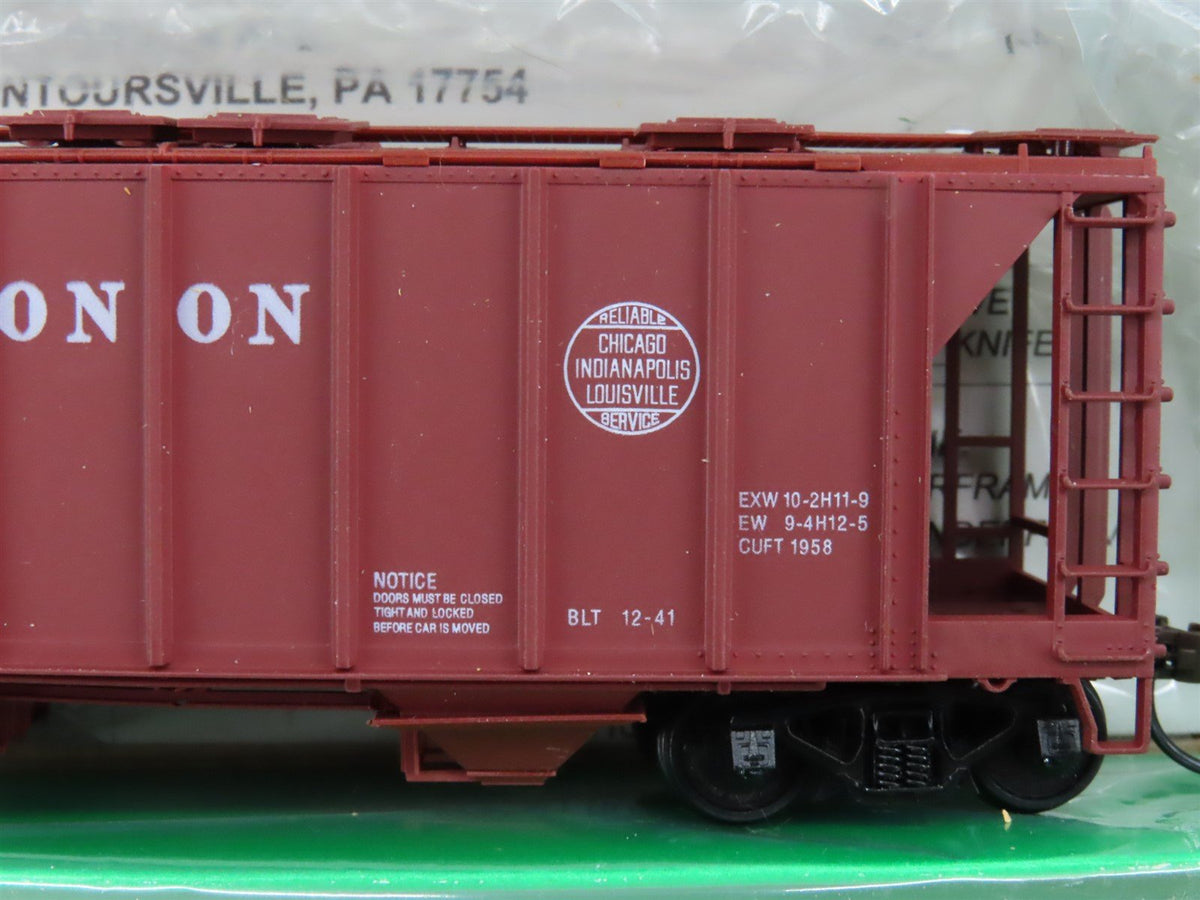 LOT of 9 HO Scale Bowser CIL Monon Railroad 2-Bay Covered Hoppers