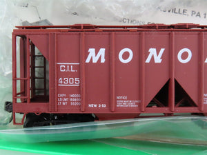 LOT of 9 HO Scale Bowser CIL Monon Railroad 2-Bay Covered Hoppers