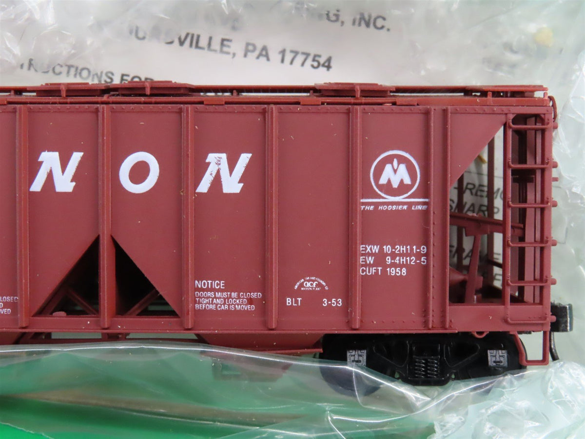 LOT of 9 HO Scale Bowser CIL Monon Railroad 2-Bay Covered Hoppers