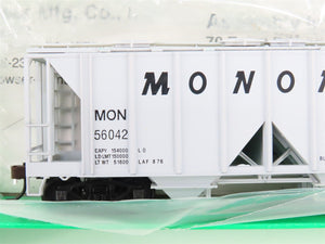 LOT of 9 HO Scale Bowser CIL Monon Railroad 2-Bay Covered Hoppers