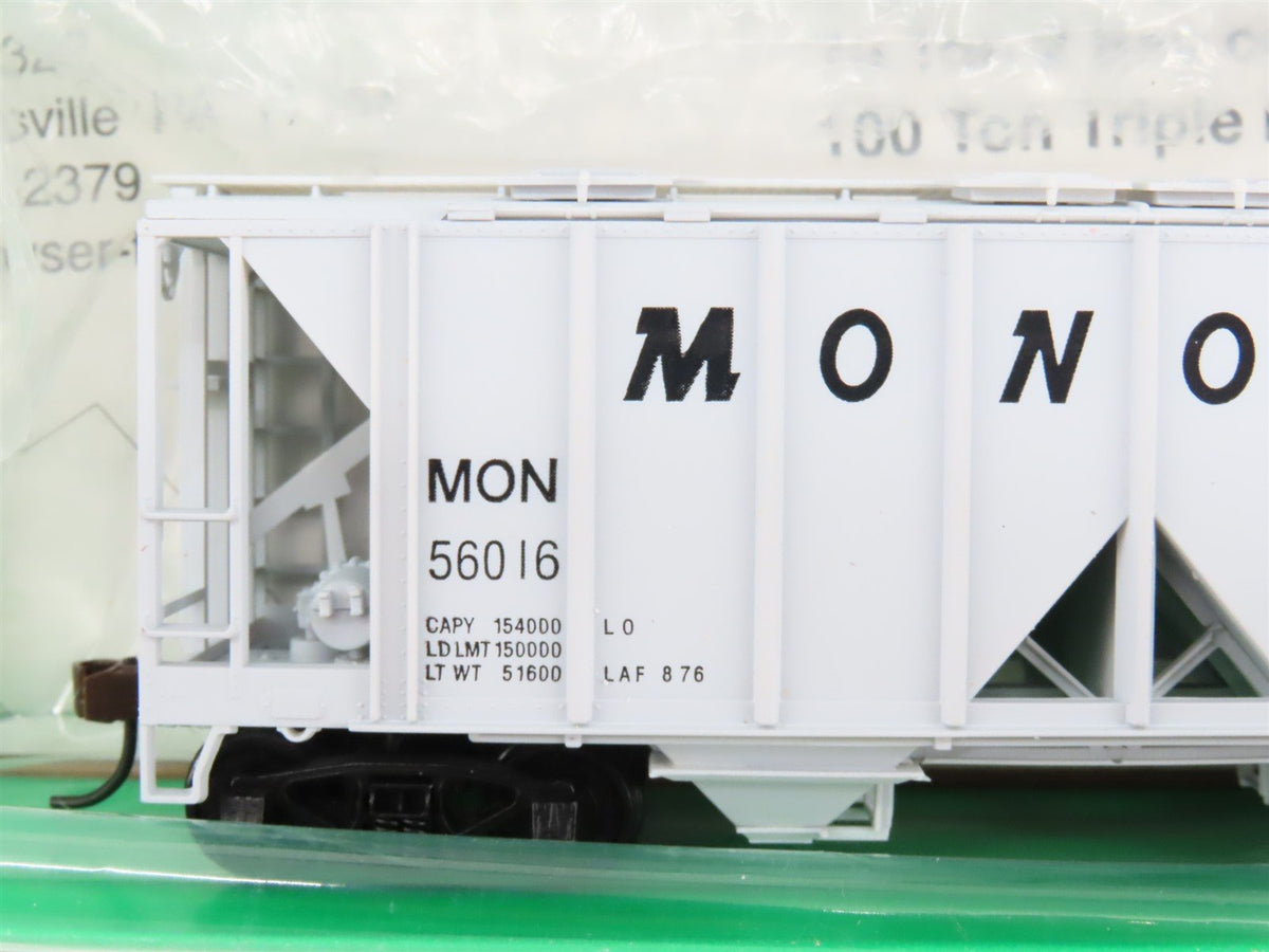 LOT of 9 HO Scale Bowser CIL Monon Railroad 2-Bay Covered Hoppers