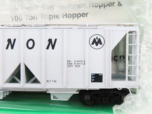 LOT of 9 HO Scale Bowser CIL Monon Railroad 2-Bay Covered Hoppers