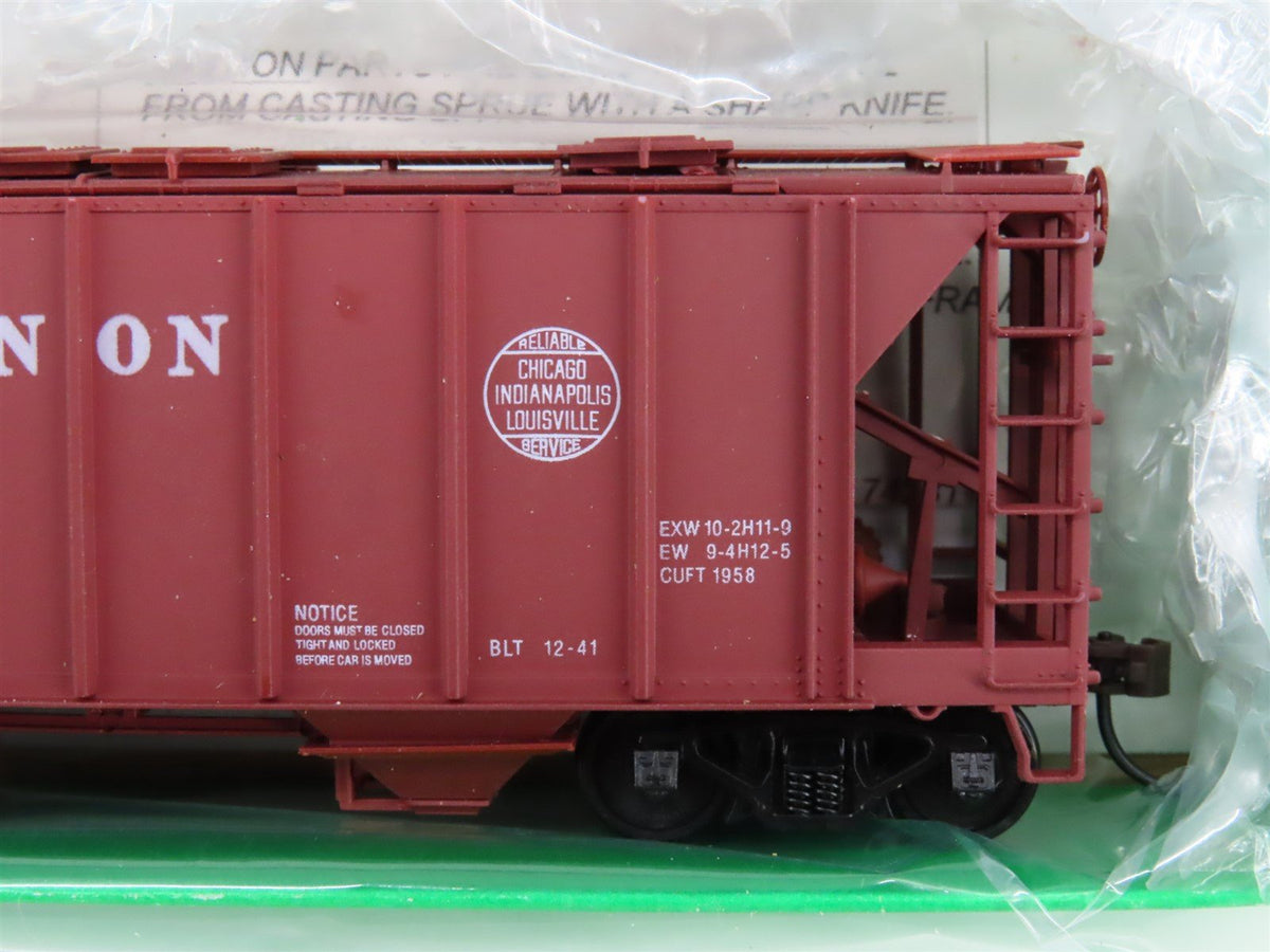 LOT of 9 HO Scale Bowser CIL Monon Railroad 2-Bay Covered Hoppers