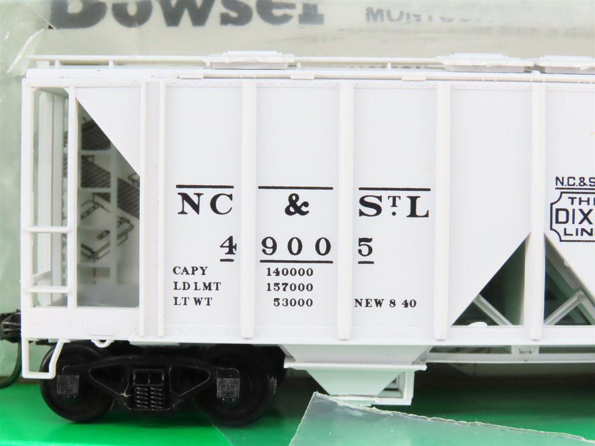 LOT of 8 HO Scale Bowser NC&amp;STL The Dixie Line 2-Bay Covered Hoppers