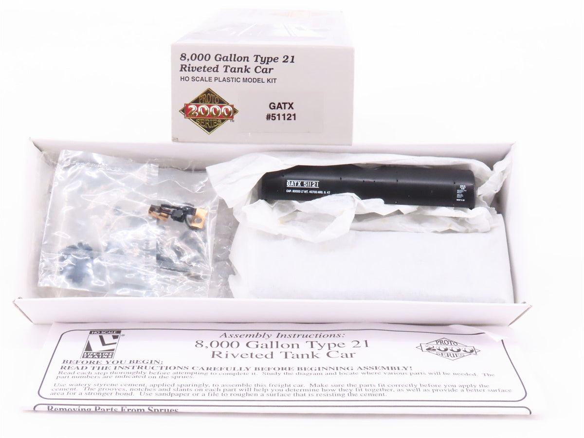 HO Proto 2000 Kit GATX 8k gal Type 21 Riveted Single Dome Tank Car #51121