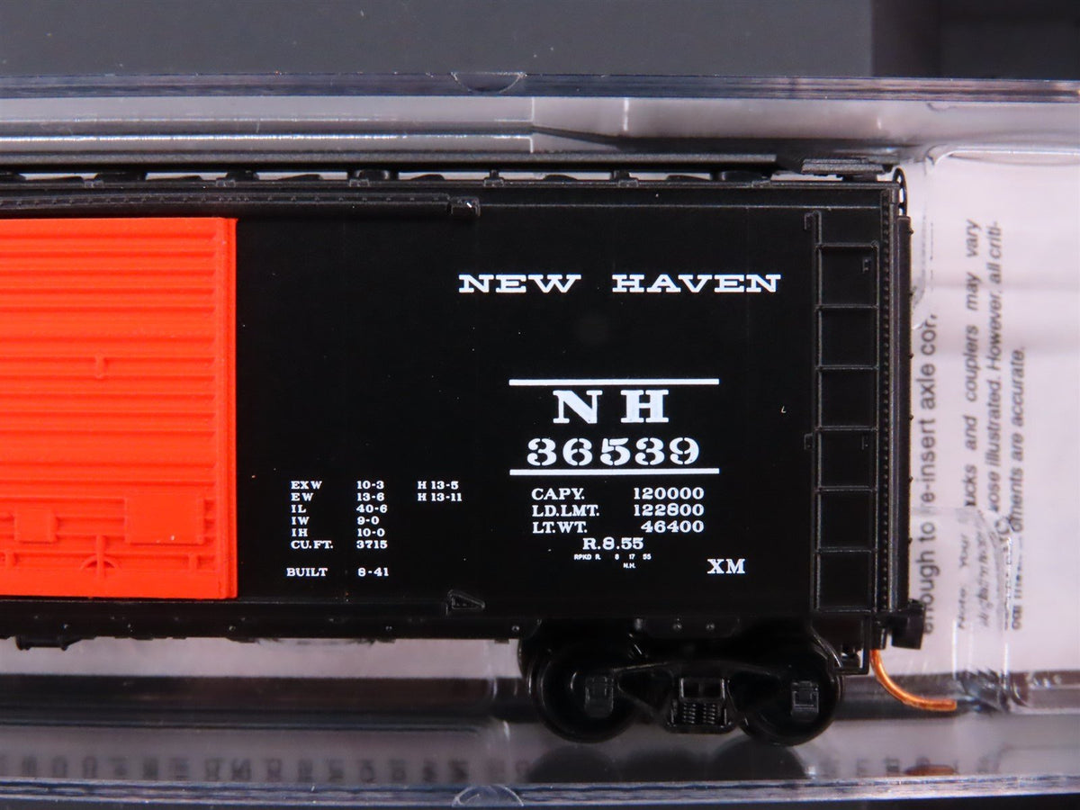 N Scale Micro-Trains MTL 99300077 NH New Haven McGinnis 40&#39; Box Cars 4-Pack