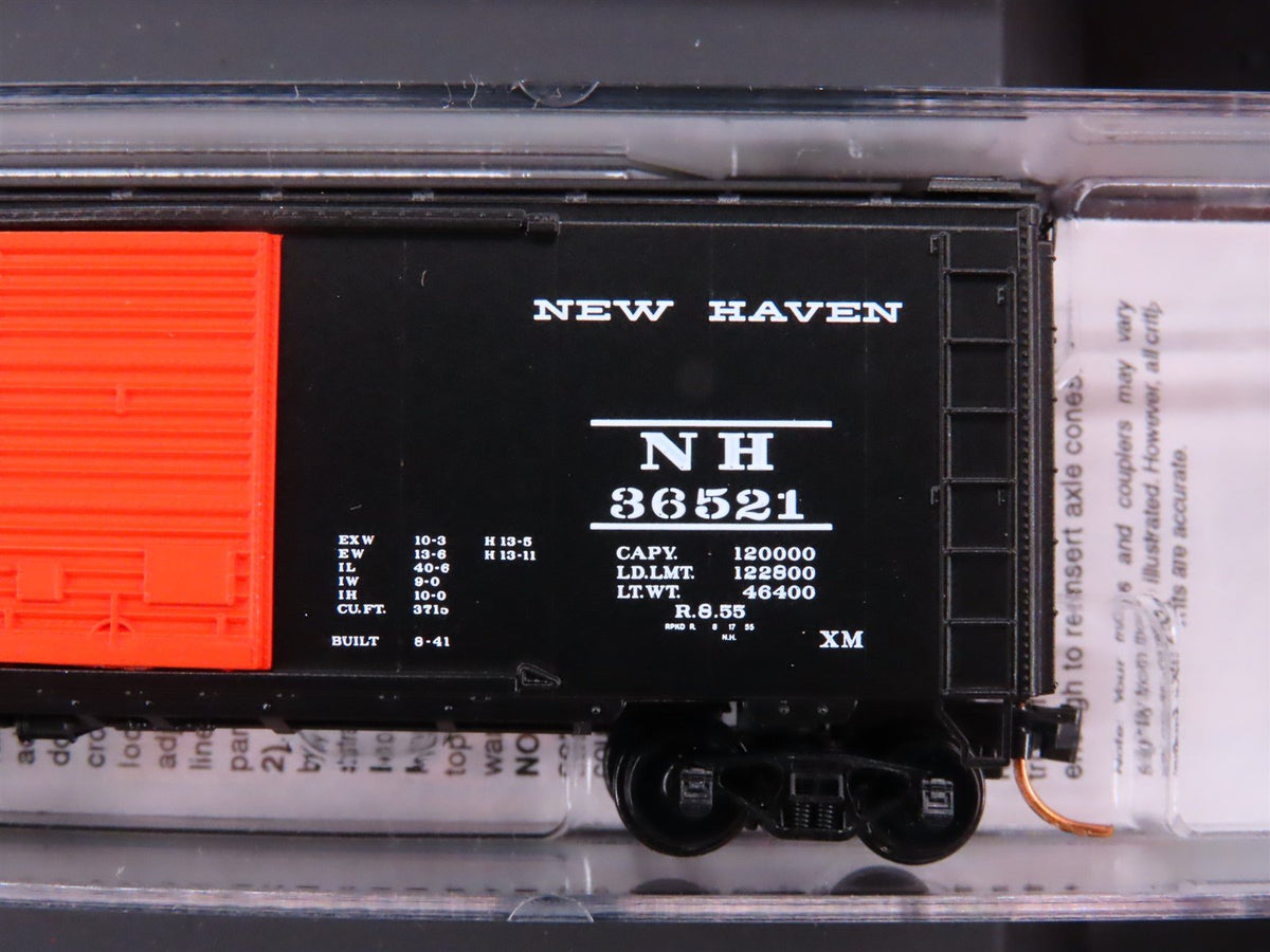 N Scale Micro-Trains MTL 99300077 NH New Haven McGinnis 40&#39; Box Cars 4-Pack