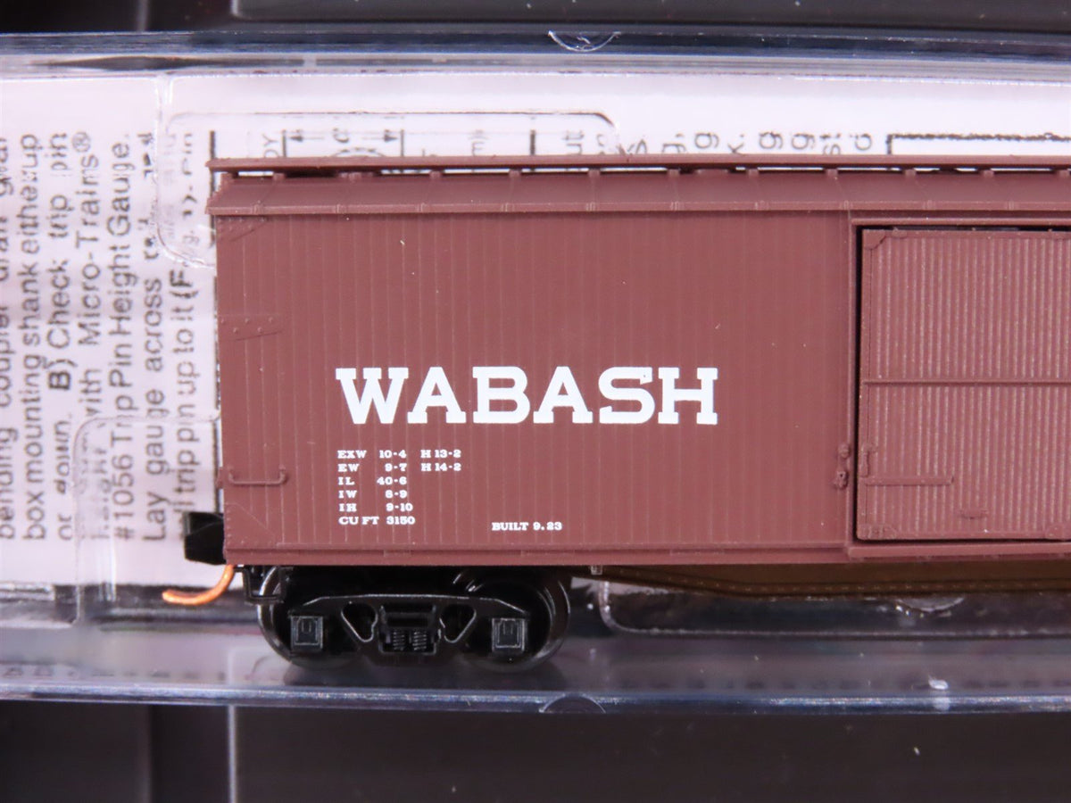 N Micro-Trains MTL 99300006 WAB Wabash 40&#39; Double-Sheathed Wood Box Cars 4-Pack