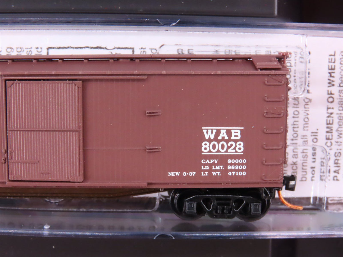 N Micro-Trains MTL 99300006 WAB Wabash 40&#39; Double-Sheathed Wood Box Cars 4-Pack