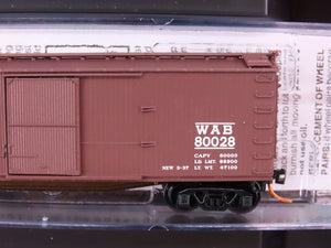 N Micro-Trains MTL 99300006 WAB Wabash 40' Double-Sheathed Wood Box Cars 4-Pack