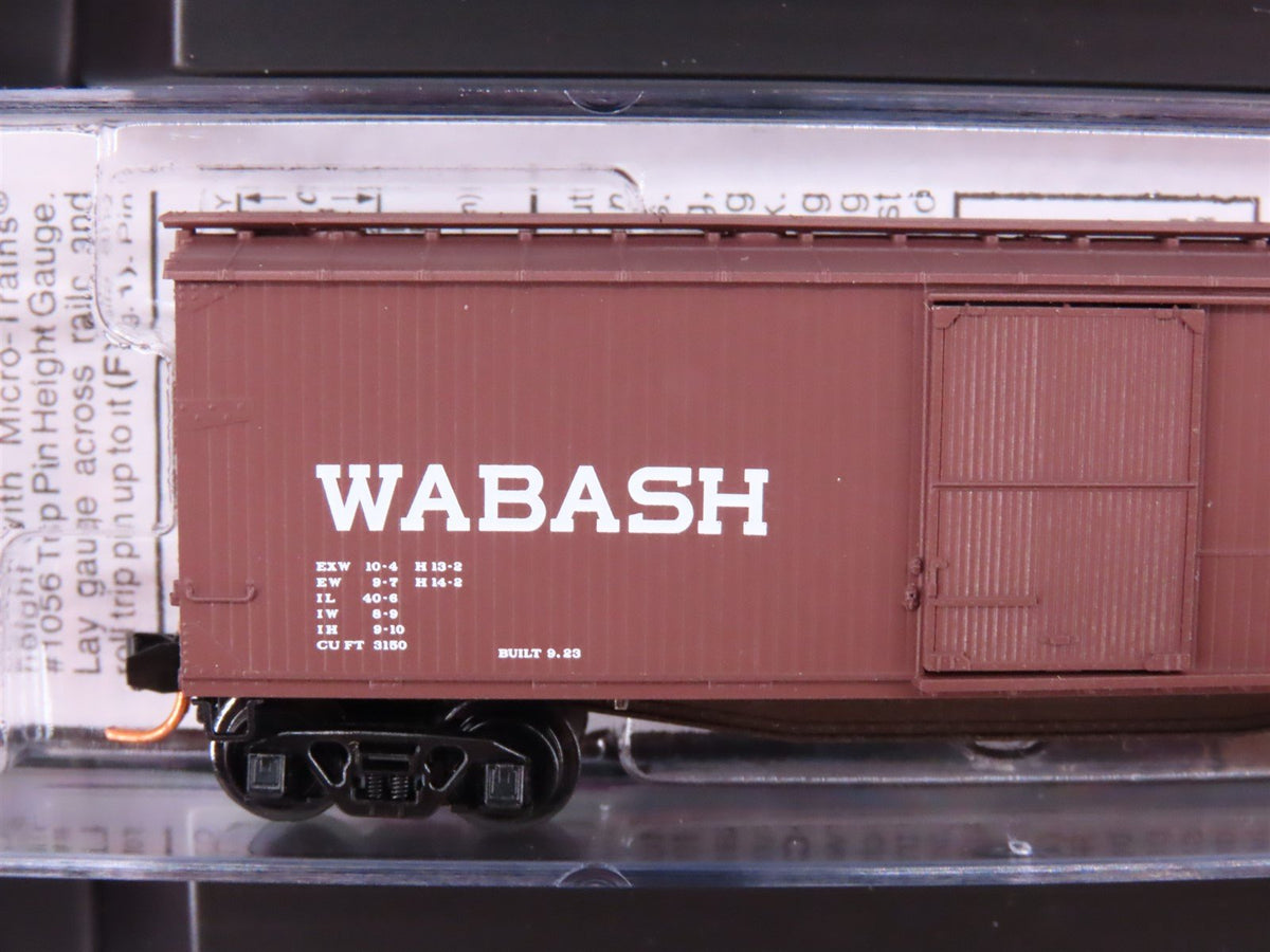 N Micro-Trains MTL 99300006 WAB Wabash 40&#39; Double-Sheathed Wood Box Cars 4-Pack