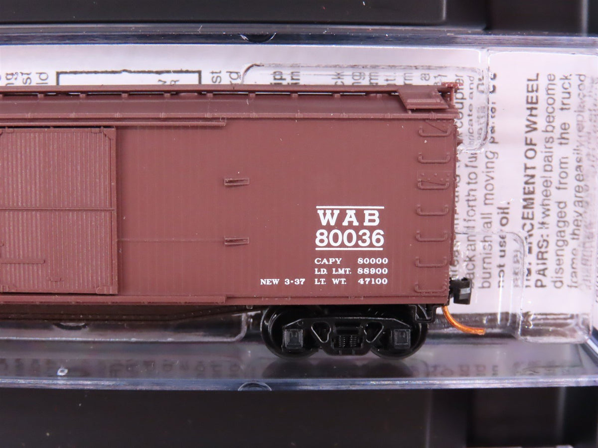 N Micro-Trains MTL 99300006 WAB Wabash 40&#39; Double-Sheathed Wood Box Cars 4-Pack