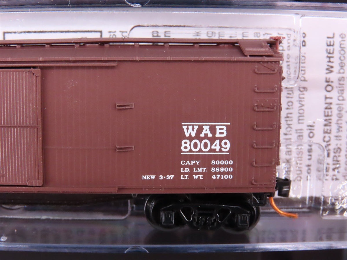 N Micro-Trains MTL 99300006 WAB Wabash 40&#39; Double-Sheathed Wood Box Cars 4-Pack