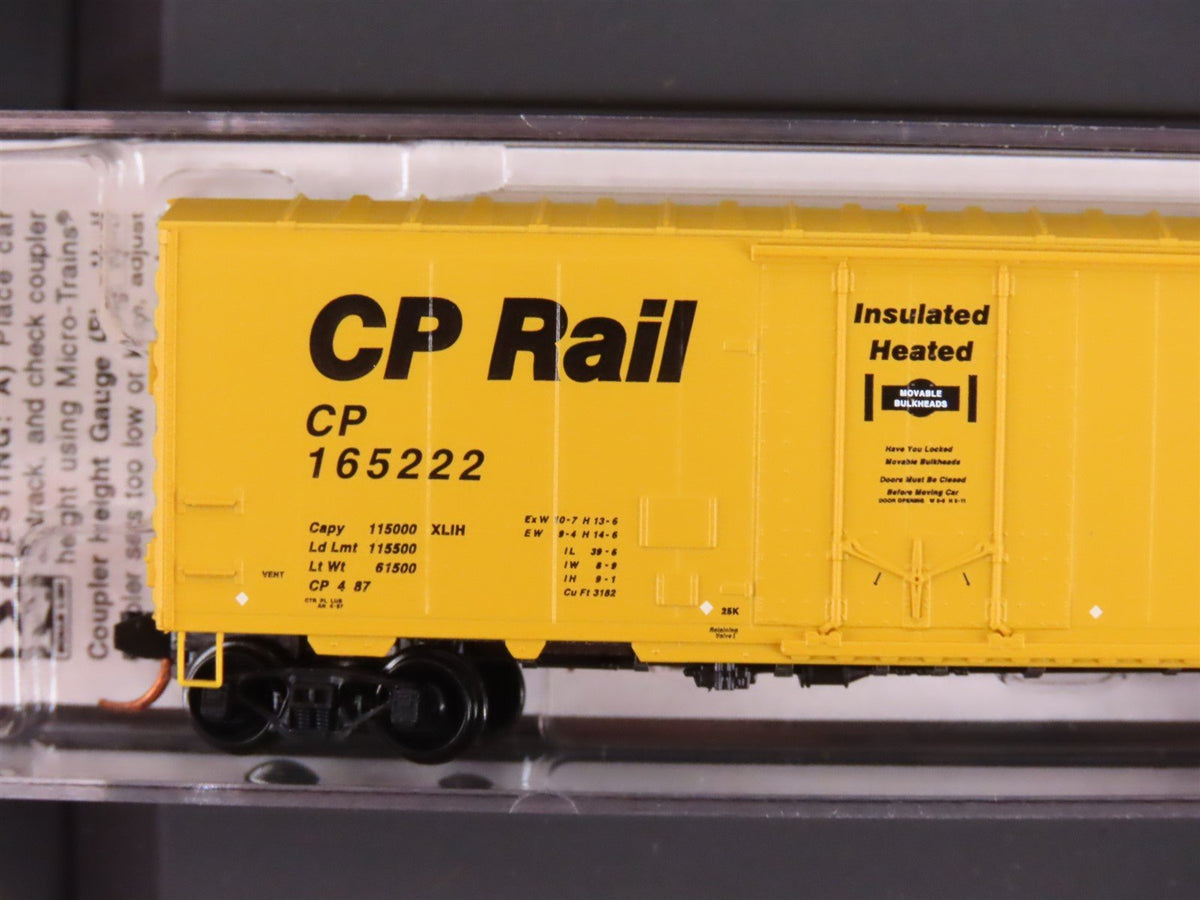 N Micro-Trains MTL 99300075 CP Rail 40&#39; Plug Door Insulated Box Cars 4-Pack