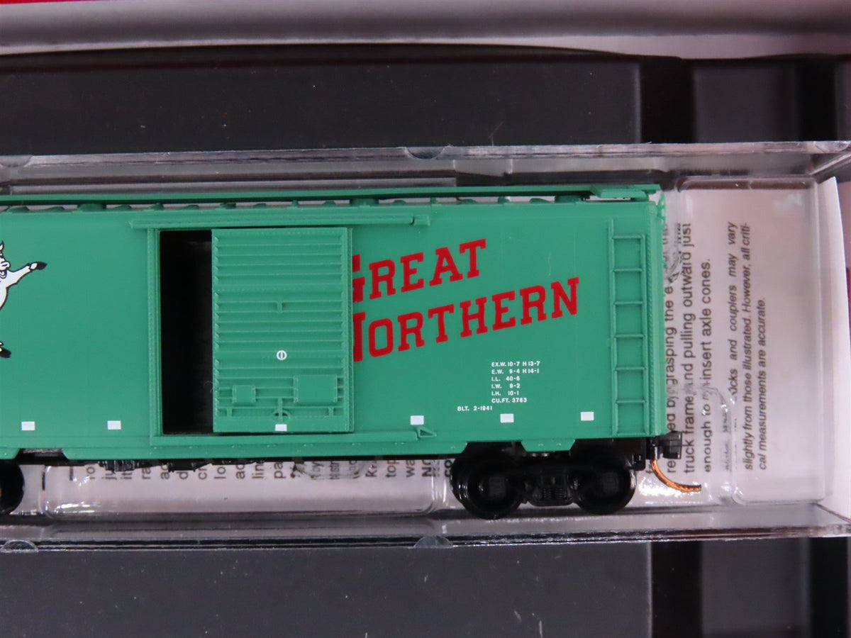 N Scale Micro-Trains MTL 99300095 GN Great Northern &quot;Goat&quot; 40&#39; Box Cars 4-Pack