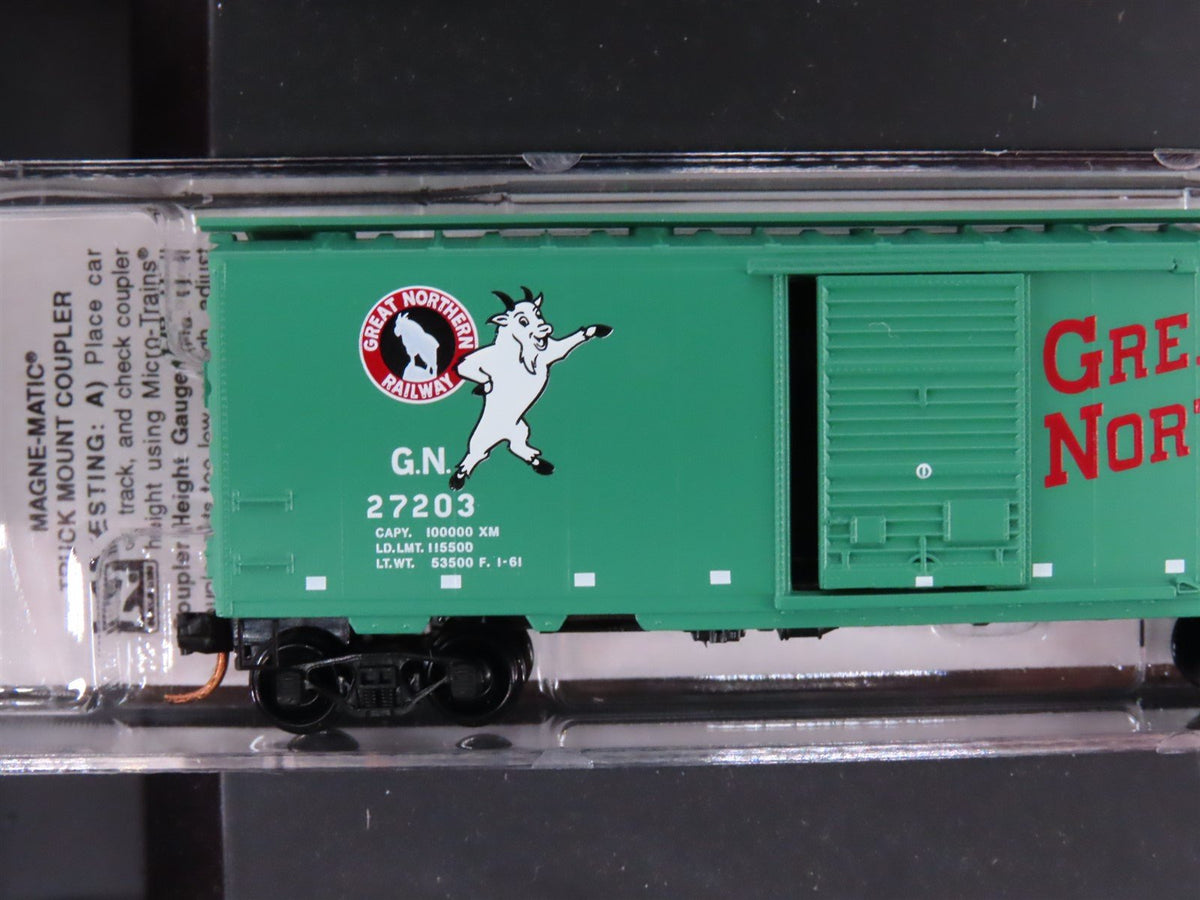 N Scale Micro-Trains MTL 99300095 GN Great Northern &quot;Goat&quot; 40&#39; Box Cars 4-Pack