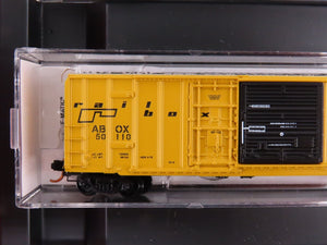 N Scale Micro-Trains MTL 99300097 ABOX Railbox 50' Rib-Side Box Cars 4-Pack