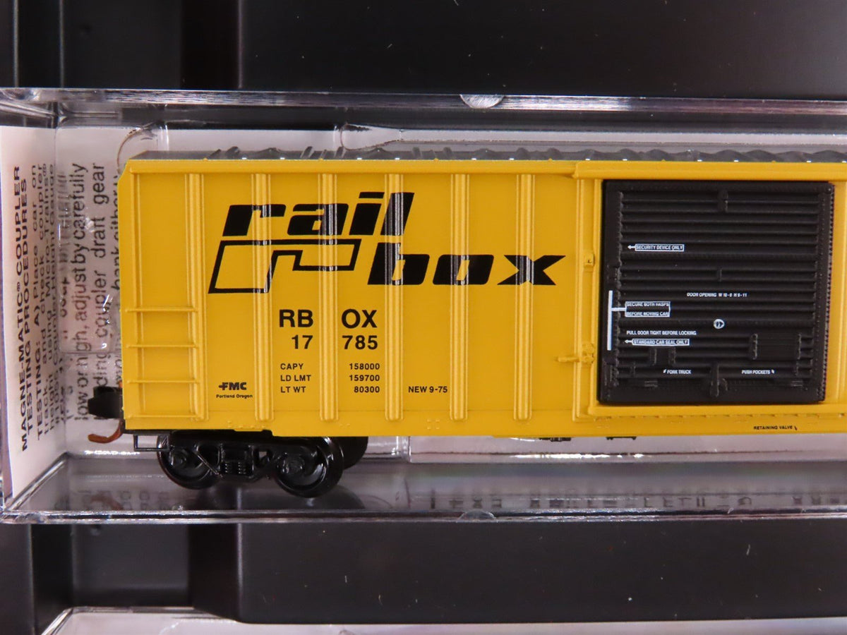 N Scale Micro-Trains MTL 99300015 RBOX Railbox 50&#39; Rib-Side Box Cars 4-Pack