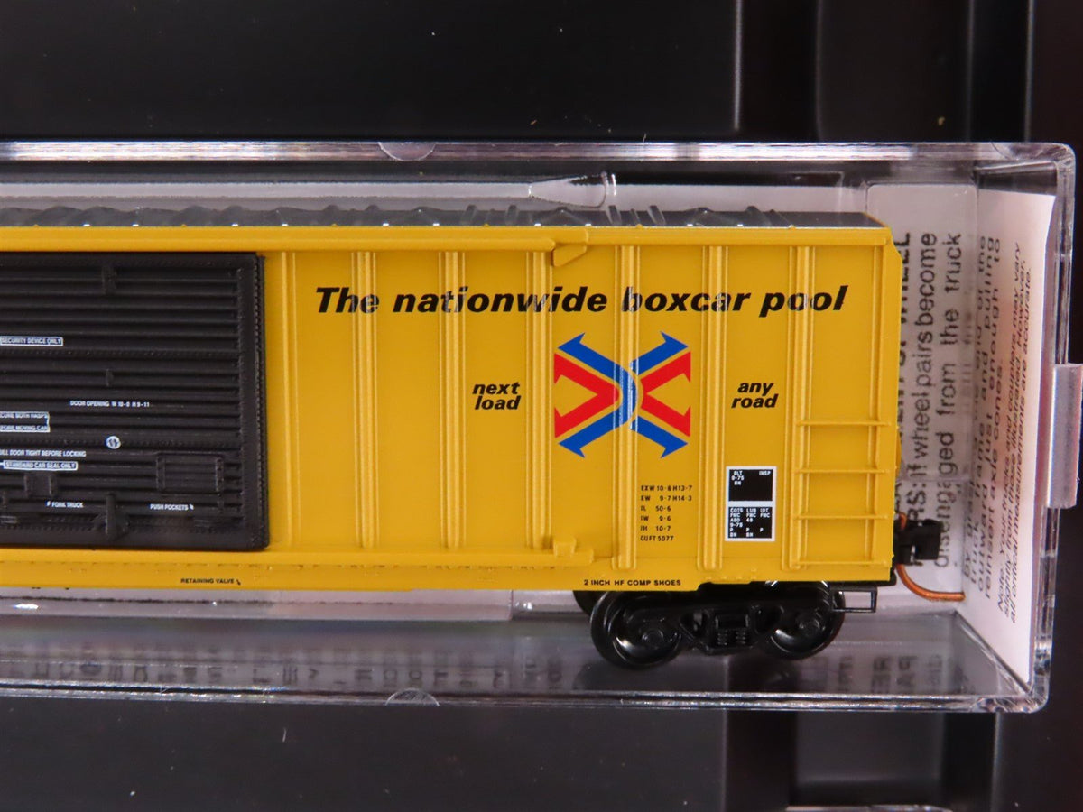 N Scale Micro-Trains MTL 99300015 RBOX Railbox 50&#39; Rib-Side Box Cars 4-Pack