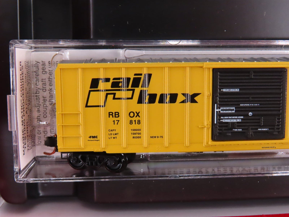 N Scale Micro-Trains MTL 99300015 RBOX Railbox 50&#39; Rib-Side Box Cars 4-Pack