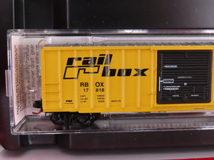 N Scale Micro-Trains MTL 99300015 RBOX Railbox 50' Rib-Side Box Cars 4-Pack