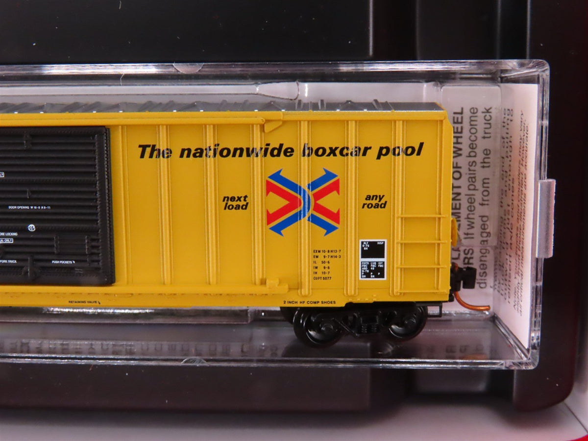 N Scale Micro-Trains MTL 99300015 RBOX Railbox 50&#39; Rib-Side Box Cars 4-Pack