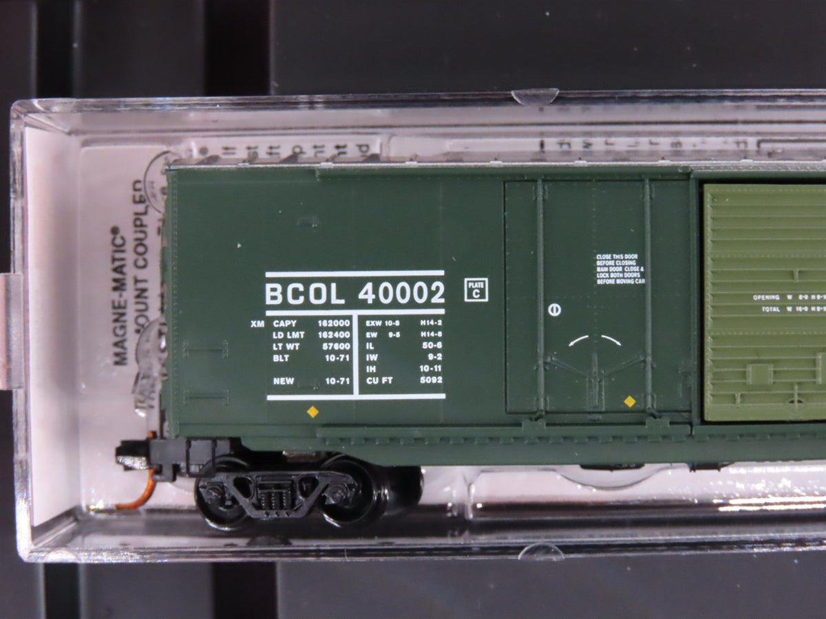 N Scale Micro-Trains MTL 99300086 BCOL British Columbia 50&#39; Box Cars 4-Pack