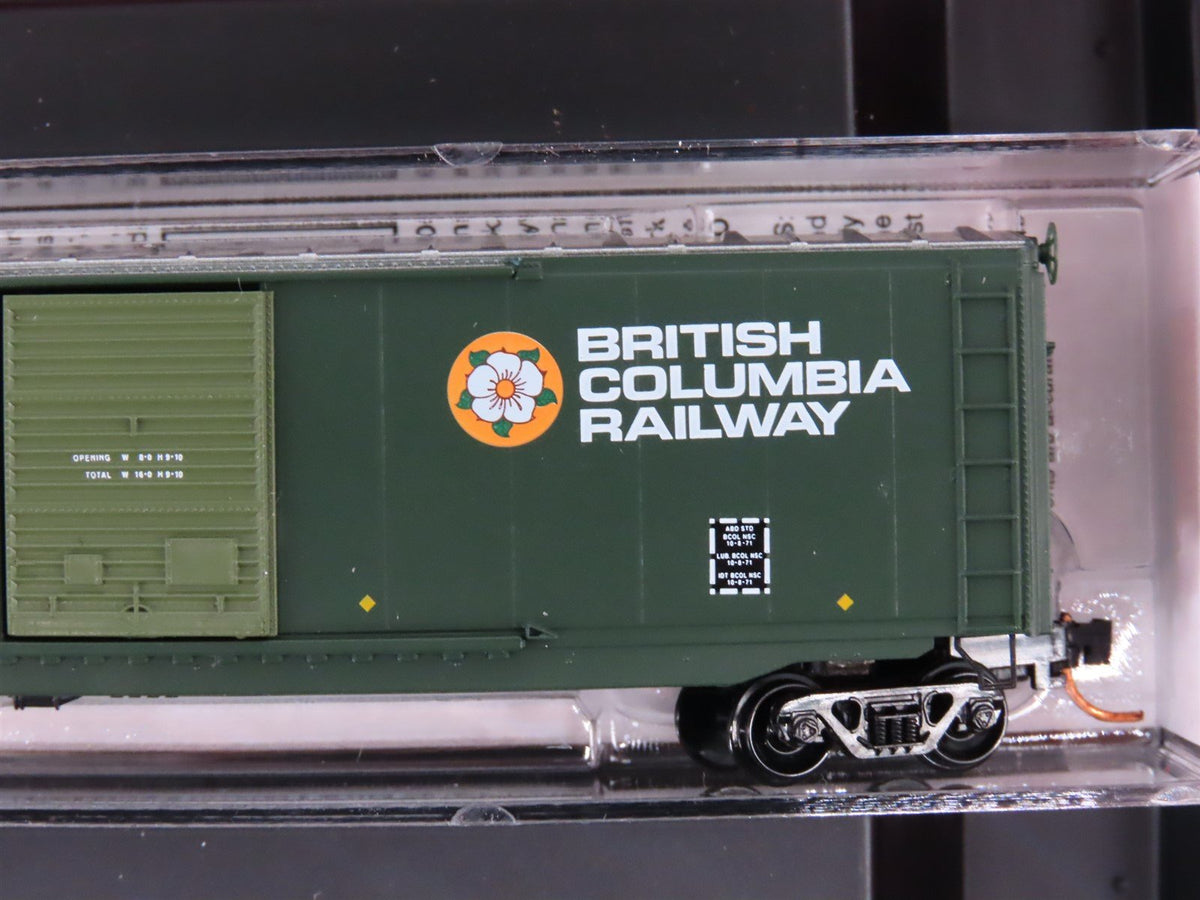 N Scale Micro-Trains MTL 99300086 BCOL British Columbia 50&#39; Box Cars 4-Pack