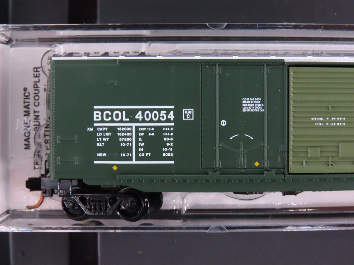 N Scale Micro-Trains MTL 99300086 BCOL British Columbia 50&#39; Box Cars 4-Pack