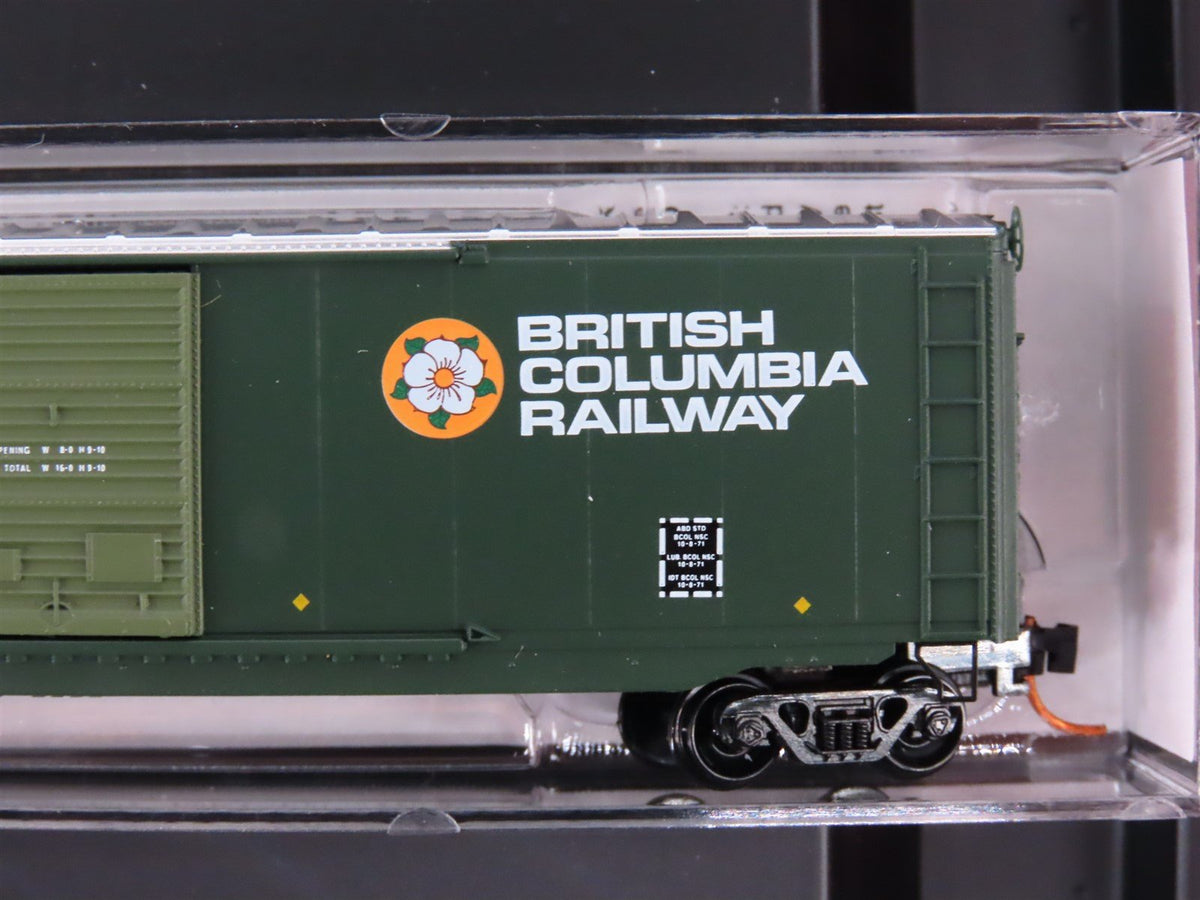 N Scale Micro-Trains MTL 99300086 BCOL British Columbia 50&#39; Box Cars 4-Pack