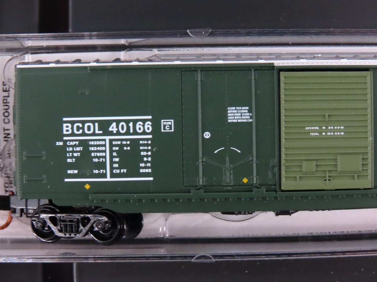 N Scale Micro-Trains MTL 99300086 BCOL British Columbia 50&#39; Box Cars 4-Pack