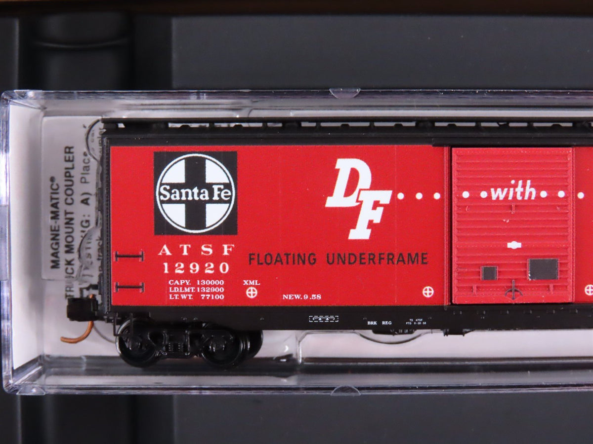 N Micro-Trains MTL 99300148 ATSF Santa Fe DF Shock Control 50&#39; Box Cars 4-Pack