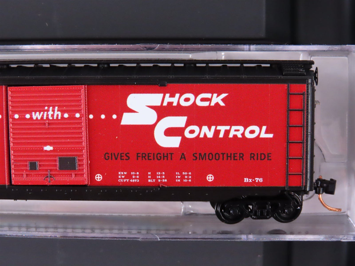 N Micro-Trains MTL 99300148 ATSF Santa Fe DF Shock Control 50&#39; Box Cars 4-Pack