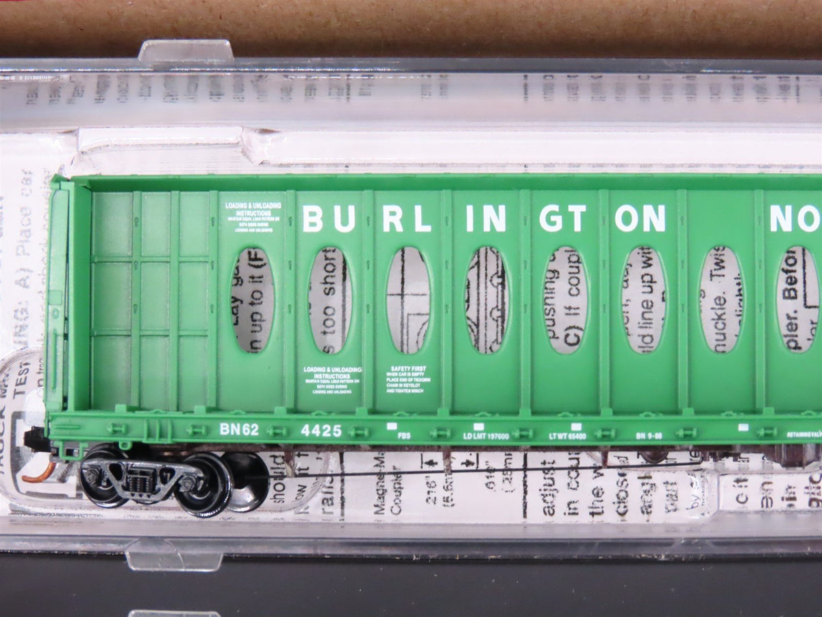 N Micro-Trains MTL 99300079 BN Burlington Northern Centerbeam Flat Cars 4-Pack