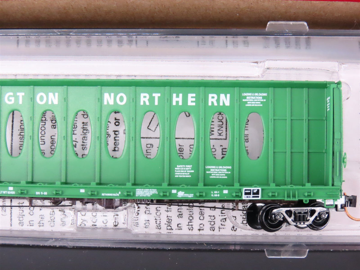 N Micro-Trains MTL 99300079 BN Burlington Northern Centerbeam Flat Cars 4-Pack