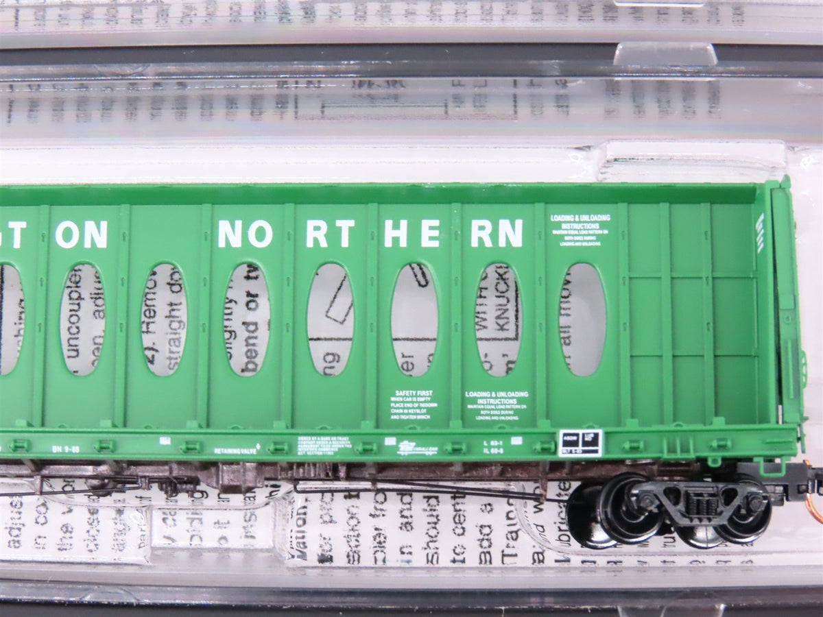 N Micro-Trains MTL 99300079 BN Burlington Northern Centerbeam Flat Cars 4-Pack