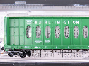 N Micro-Trains MTL 99300079 BN Burlington Northern Centerbeam Flat Cars 4-Pack