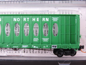 N Micro-Trains MTL 99300079 BN Burlington Northern Centerbeam Flat Cars 4-Pack