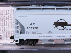 N Scale Micro-Trains MTL 99300170 MP Mo-Pac 2-Bay Covered Hoppers 4-Pack