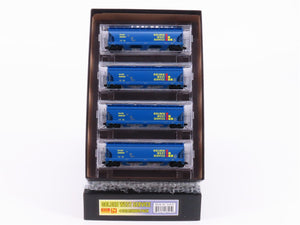 N Micro-Trains MTL 98300199 GVSR Golden West Svc 3-Bay Covered Hoppers 4-Pack