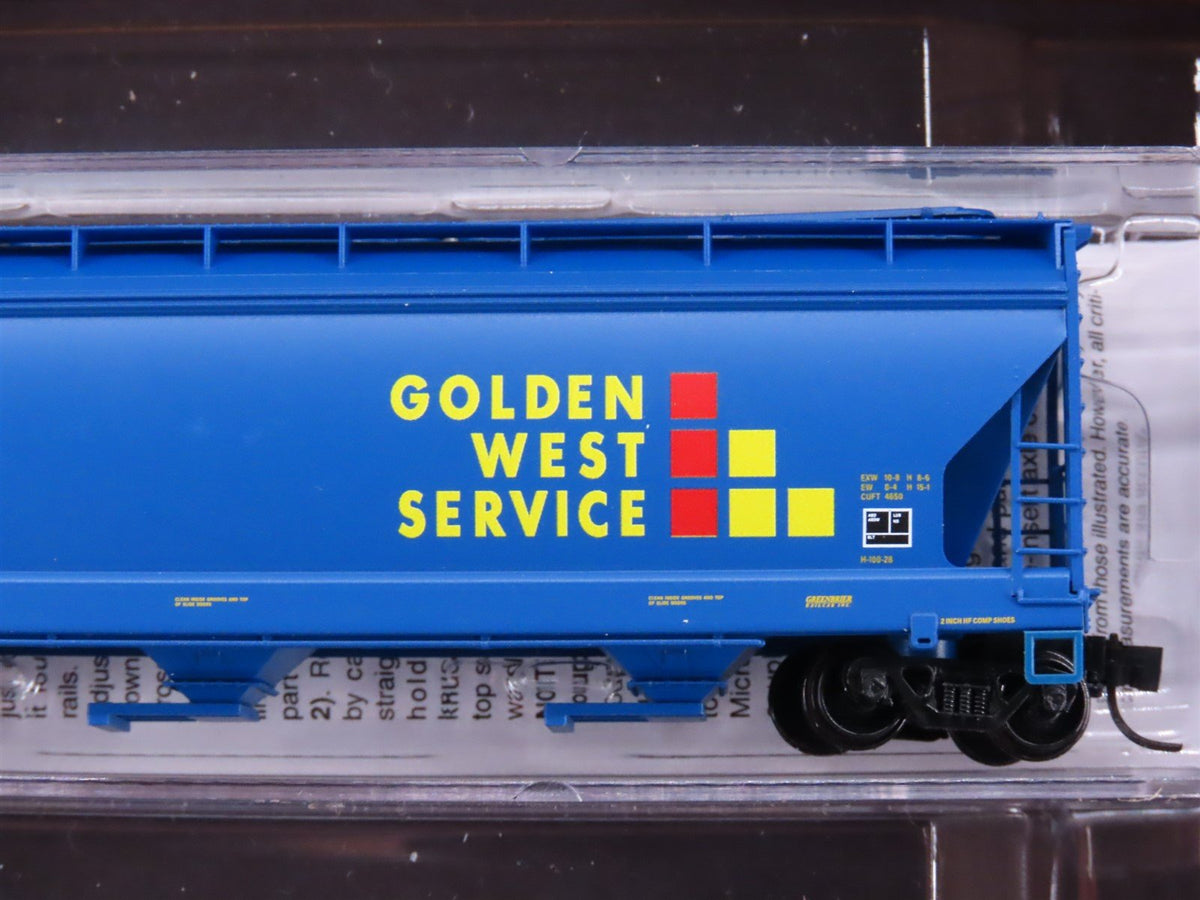 N Micro-Trains MTL 98300199 GVSR Golden West Svc 3-Bay Covered Hoppers 4-Pack