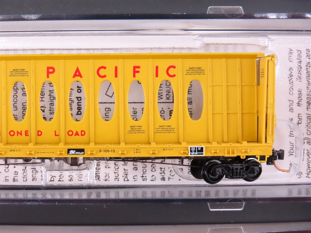 N Micro-Trains MTL 99300149 UP Union Pacific 60&#39; Centerbeam Flat Cars 4-Pack