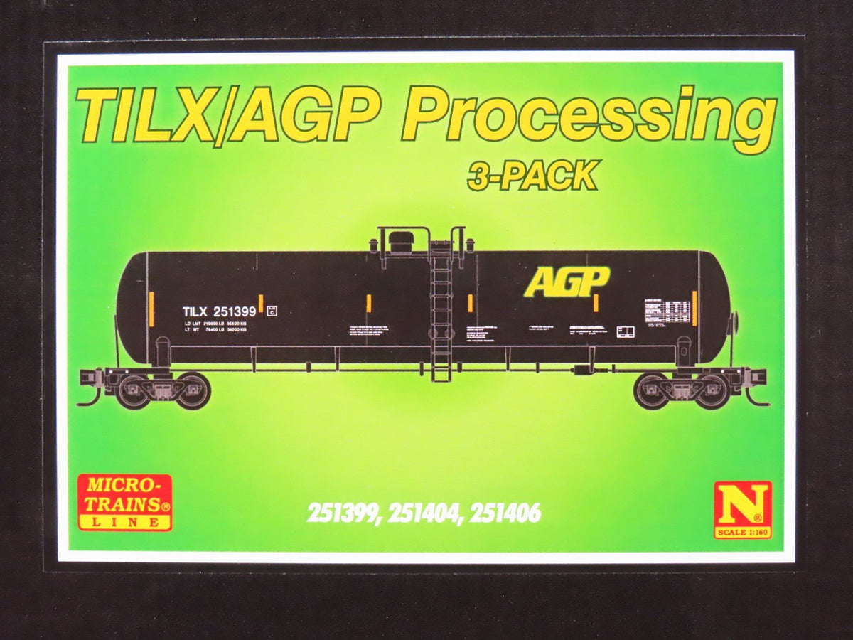 N Scale Micro-Trains MTL 98300218 TILX / AGP Processing 56&#39; Tank Cars 3-Pack