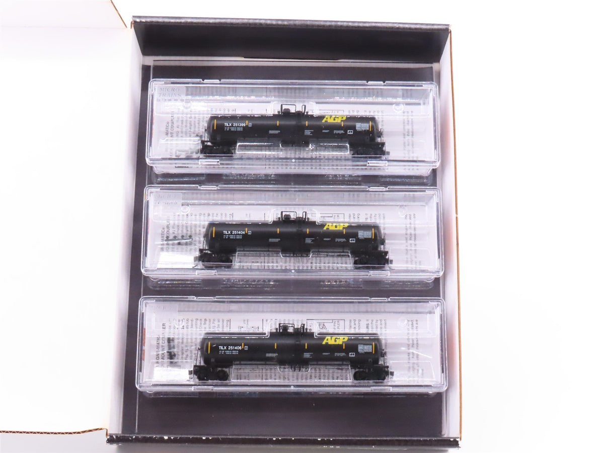 N Scale Micro-Trains MTL 98300218 TILX / AGP Processing 56&#39; Tank Cars 3-Pack